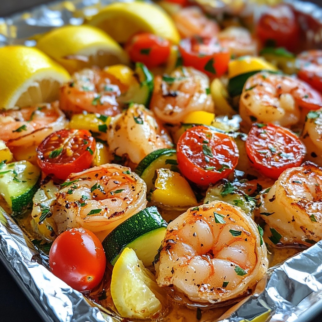 Garlic Butter Shrimp Foil Packs Flavorful and Easy Meal