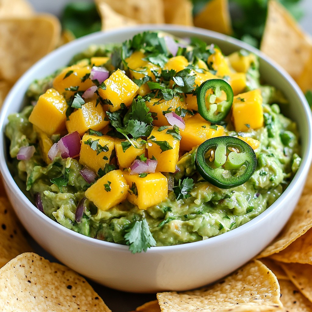 Mango Jalapeño Guacamole Flavorful and Fresh Delight